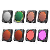 Set di filtri per obiettivi Sunnylife per fotocamera sportiva DJI Action 2 MCUV/CPL/ND4/ND8/ND16/ND32
