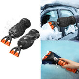Набор MATCC 2PCS для чистки снега: скребок для льда, перчатки, водонепроницаемый и теплый инструмент для очистки маленьких окон
