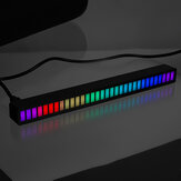 إضاءة جو سيارة تعديل داخلي باس مستوى ملتقط 5V رقمي حاسوبات مكتبية رقمية أطياف صوتية تحكم صوتي RGB