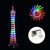 DIY WiFi (wersja APP) bluetooth Colorful Canton Tower Oświetlenie LED Cube Music Spectrum Electronic Kit