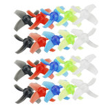 10 paires d'hélices transparentes à 4 pales de 40 mm KINGKONG/LDARC avec moyeu de 1,5 mm pour drone RC Beta75X