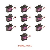 10PCS MG90S RC Micro Gear Servo 13.4g Motor For ZOHD Volantex Airplane For RC Helicopter Car Boat Model Toy Control