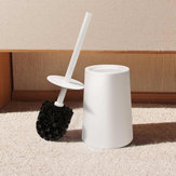 Qualitell Portable Toilet Cleaning Brush Toilet Cleaner Bowl Brush w/ Cover Holder Bathroom Storage