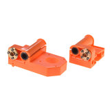 Peças de injeção de plástico laranja da extremidade do eixo X da impressora 3D com parafusos M8 para peças A8 / P802 Prusa i3