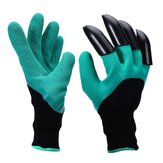 1対の安全手袋ガーデニング手袋ゴムTPRの熱可塑性プラスチック製作作業ABSプラスチック製の爪 