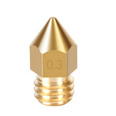 Dysza Kingroon MK8 0.2mm 0.4mm 0.5mm 0.6mm 0.8mm 1.0mm Część drukarki 3D Ekstrudera gwint M6 z mosiądzu dysza 1.75mm 3mm Filament