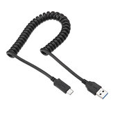 Bakeey 3A Retractable Spring USB3.0 Fast Charging Data Cable 1.5M For Pocophone F1 Oneplus 6T