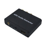 AY80 HDMI к DAC ARC L / R оптический коаксиальный SPDIF аудио выходной адаптер 3,5 мм стерео наушников волоконно-оптический RCA для телевизора, колонки, усилителя переменный ток 100-240 В постоянный ток 5 В 1A