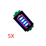 5pcs 7.4V Li-po Battery Indicator Display Board Power Storage Monitor 