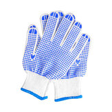 Arbeitsschutz Antirutsch Verschleißfeste Handschuhe Blaue Plastikpunkthandschuhe Leicht Bequem Garten