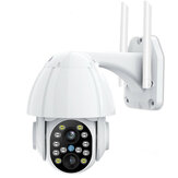 HD 1080P caméra Wifi PTZ à double objectif suivi automatique en plein air Cloud CCTV caméra IP de sécurité à domicile 2MP Zoom 4X vitesse Audio Dome caméra