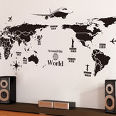 العالم خريطة ملصقات الحائط القابل بك خريطة العالم الفن الشارات ل غرفة المعيشة ديكور المنزل