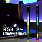 RGB-USB-Energiesparlampe mit sprachaktivierter Aufnahme, Rhythmuslicht für Autos, Musikatmosphärenlicht, Spiellicht
