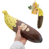 Puni Maru Giant Chocolate Banana Squishy 35CM Enorme licentie Langzaam stijgend met verpakking Jumbo Toy