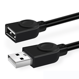 USB-удлинитель кабеля для передачи данных USB2.0, с разъемами USB типа A и USB типа A, длиной 1м, 1,5м и 3м