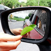 2Pcs Car Rearview Mirror Protective Film Rear View Anti Fog Coating Rainproof Waterproof Clean