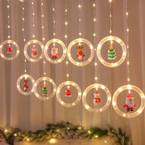 クリスマスツリーの装飾用ガーデンストリート屋外クリスマス休暇用LEDカーテンストリングライト