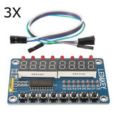 Modulo di visualizzazione tastiera TM1638 a 8 bit 3Pcs Display a tubo LED digitale AVR Geekcreit per Arduino - prodotti che funzionano con schede ufficiali di Arduino
