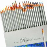 Conjunto de 72 Lápis de Desenho Artístico a Óleo Não Tóxicos para Pintura Esboço Material Escolar para Estudantes