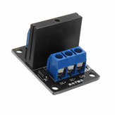 Módulo de relé de estado sólido de 3 piezas y 1 canal con activación de nivel alto de 12V 240V2A Geekcreit para Arduino - productos que funcionan con placas oficiales de Arduino
