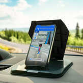 Suporte dobrável e multifuncional para telefone celular e GPS para painel de carro para dispositivos de 3,0 a 9,7 polegadas