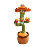 120 Piosenek Tańczących I Skręcających Kaktusów Zabawka Tańczący Kaktus Zabawka Pluszowa Elektroniczna Zabawka Nagrywająca Ucząca Mówić Zabawki Skręcające