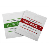 2 Sacchetti Polvere Tamponata ph4.00 ph7.00 per Test di pH Soluzione di Calibrazione Misura