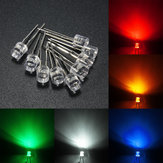 10 piezas 5mm 5 Color agua clara diodos LED planos surtidos Luz DIY