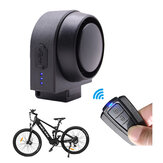 ANTUSI Беспроводная велосипедная сигнализация 115 дБ Громкая антикражная 400 мАч USB-заряжаемый Водонепроницаемый электрический вибрационный рог с пультом ДУ для велосипеда, скутера, мотоцикла
