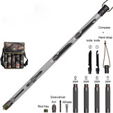 Portable Multifunction Trekking Pole Walking Stick Survival Tool Without Flintstone