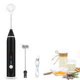 Misturador de mão de 3 velocidades para bater ovos, café, leite, misturador de bebidas, batedor, misturador USB recarregável portátil para alimentos