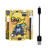 RGBDuino UN0 V1.1 Placa de desenvolvimento Geek Duck ATmega328P CH340C Micro USB Vs UN0 R3 para Raspberry Pi 3B Raspberry Pi 4B Geekcreit para Arduino - produtos que funcionam com placas Arduino oficiais