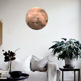Autocollants Lumineux de 30 cm avec Grande Lune et Planètes Célestes Lumineuses dans le Noir
