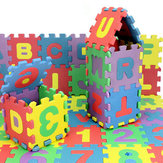 72ks Baby Kids Mini EVA Pěna Abecední písmena Počet Mat 3D Puzzle Vzdělávací hračky