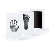Kit de marco de fotos de huella dactilar de mano de bebé recién nacido cojín de tinta táctil no tóxico limpia