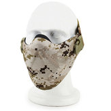 Маска половины лица WoSporT в камуфляжном исполнении для Airsoft CS Paintball тактического военного костюма