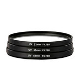 Filtre de protection d'objectif ultraviolet UV 52 mm 55 mm 58 mm 62 mm 67 mm 72 mm 77 mm 82 mm pour appareil photo Canon Nikon