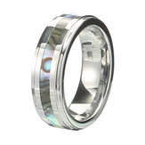 Classic 6mm hardmetalen ring van wolframstaal Tungsten Steel Colorfast Anallergische ringen voor mannen Dames