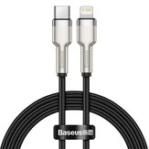 Cable metálico de carga rápida Baseus Cafule PD 20W Tipo C To iP para iPhone 11 12 13 14 14 Plus 14 Pro Max y iPad