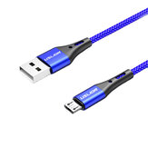 USLION 3A kabel USB-A do Micro USB QC2.0 QC3.0 Szybkie ładowanie Przesyłanie danych Przewód z rdzeniem z plecionki nylonowej 0,5M/1M/2M długi dla Oneplus 7 Huawei P30 MI9 S10 S10+