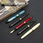 Pluma estilográfica de metal Jinhao X450 0,7 mm Clip dorado de lujo Pluma de escritura suave Suministros de oficina y escolares