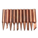 10Pcs Soldering Tip Pure Copper Electric Iron Head 900M Series Solder Tips