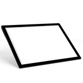 Tablet de desenho LED A4 com suporte para escala, carregamento, cinco níveis de ajuste de brilho, estênceis de arte portáteis e placa de desenho digital portátil