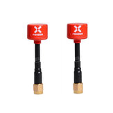 2 Stücker Foxeer Lollipop 5,8 G 2.3dBi RHCP Super Mini FPV Antenne Rot SMA / RP-SMA Für RC Drone