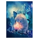 5D DIY Diamond Painting Lovely Cat Art Hand Craft Kit Handmade Wall Decorations Gifts for Kids Adult