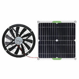 12V 25CM Large Air Volume Exhaust Fan Solar Powered Fans for Kitchen Household Cooling Exhaust Fan