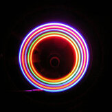 XANES WL03 2PCS 5 LED 7 modi 6 batterijen Fiets Kleurrijke Wiel Licht Nozzle Spoke Light