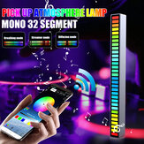 RGB LED Strip Light Spraakgestuurde Pickup Ritme Licht Thuisfeest APP Auto Sfeerlamp
