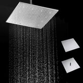 Cabezal de ducha cuadrado ultrafino y delgado de lluvia de acero inoxidable 304 de 16'' 250MM