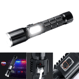 XANES 1303 T6 2000LM Brilho Zoomable Interruptor Duplo USB Recarregável Tático LED Lanterna